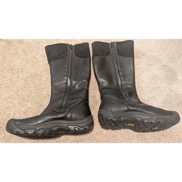 Keen Shoes - KEEN Dry Women's Black Leather Tall Boots Size 6.5